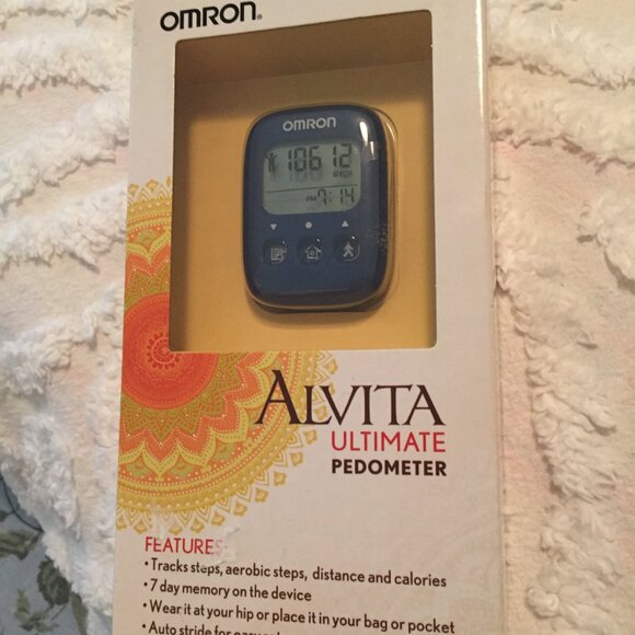 OMRON HJ325 Alvita Ultimate Pedometer Blue New - Picture 1 of 6